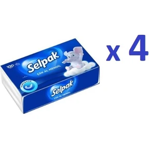 Çek Al Mendil 3 Katlı 4 x 100'lü
