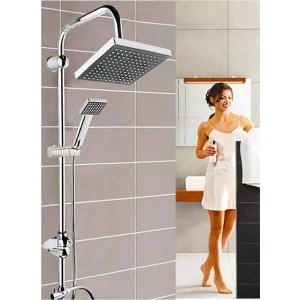 Beyazsu Lüx Siyah Kare Tepe Yağmurlama Duş Seti Robotu 1.kalite Duş Banyo Seti