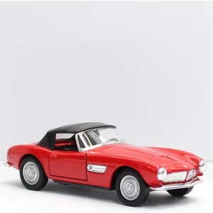 Kırmızı Bmw 507 1956 Çek Bırak Metal Oyuncak Araba 12 cm