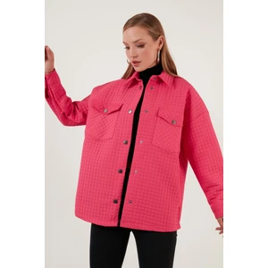 Oversize Cepli Kapitone Gömlek Ceket Bayan Gömlek Ceket 42190505