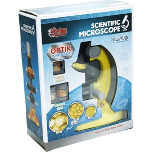 Işıklı Objektif Mikroskop Sarı
