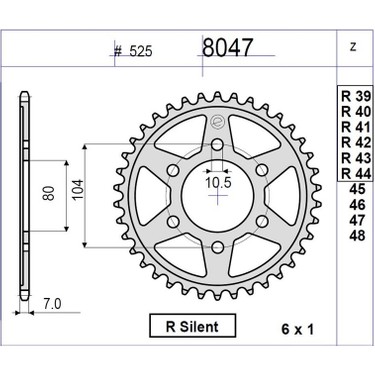 Ognibene Kawasakı Zx 600 R Ognıbene Arka Dişli 41T Fiyatı