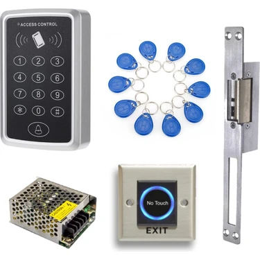 Sonex RFID No Touch Şifreli Kapı Kilidi + Proximity Tag + Adaptör + Dil