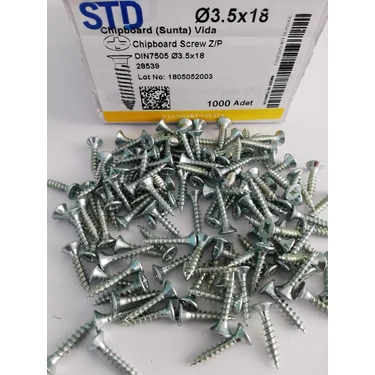 Std Sunta Vidası 3.5X18  (1paket 1000