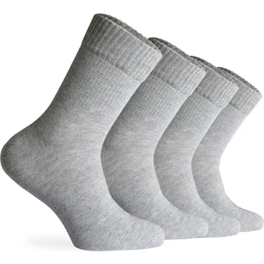 Nova Socks Erkek 4'lü Bambu Lastiksiz Sıkmayan Extra Rahat Şeker Çorabı /