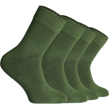 Nova Socks Erkek 4'lü Bambu Lastiksiz Sıkmayan Extra Rahat Şeker Çorabı /