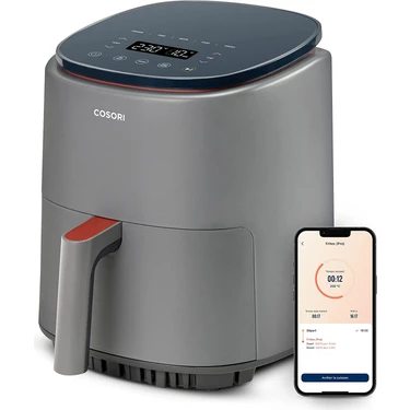Cosorı Lite Smart Air Fritöz 3.8l Xl Air Fritöz 1500W 2-3 Kişi Için, 7 Programlı Sıcak Hava