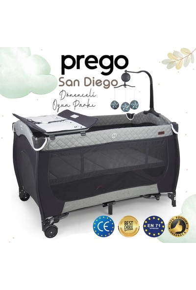 Prego San Diego Oyun Parkı Gri 70*120 cm 8029