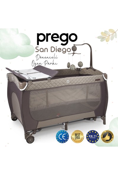 Prego San Diego Plus Dönenceli Oyun Parkı 70x120 cm