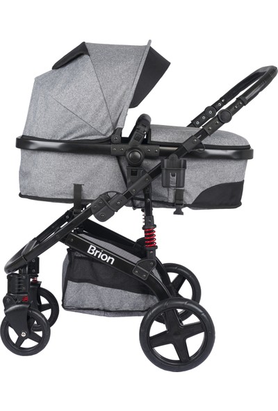 Brion Mila 4 In 1 Çift Yönlü Travel Sistem Bebek Arabası Siyah Gri