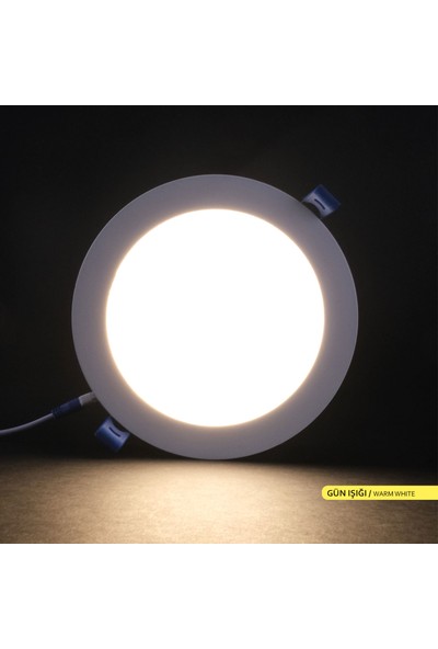 Ack 12W 3000K Günışığı Sıva Altı Yuvarlak LED Panel Armatürü AP01-01200