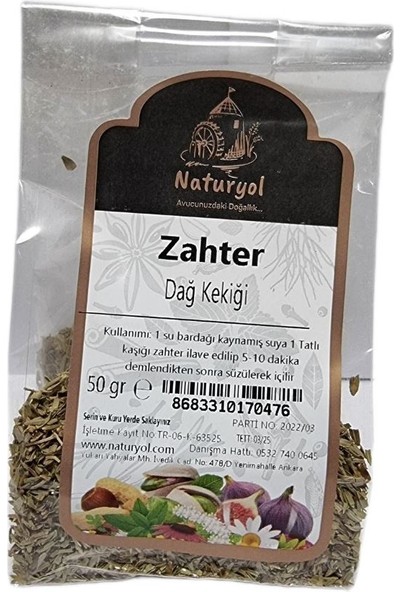 Naturyol Zahter Çayı 50 gr