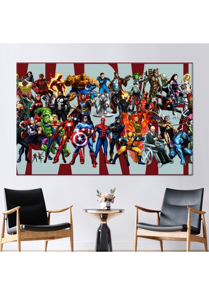1 Parça Kanvas Tablo, Marvel Süper Kahraman, Çocuklar Kanvas, Çocuk Odası Kanvas Sanatı,
