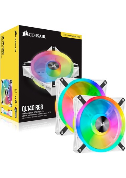 Corsaır 14CM Icue QL140 CO-9050106-WW Rgb Kasa Fanı 2-Li Set