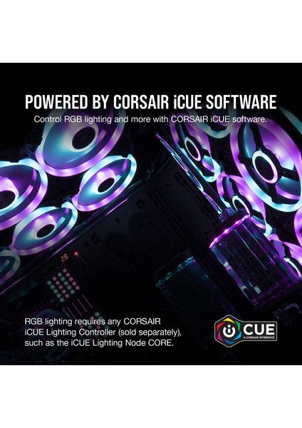 Corsaır 14CM Icue QL140 CO-9050106-WW Rgb Kasa Fanı 2-Li Set