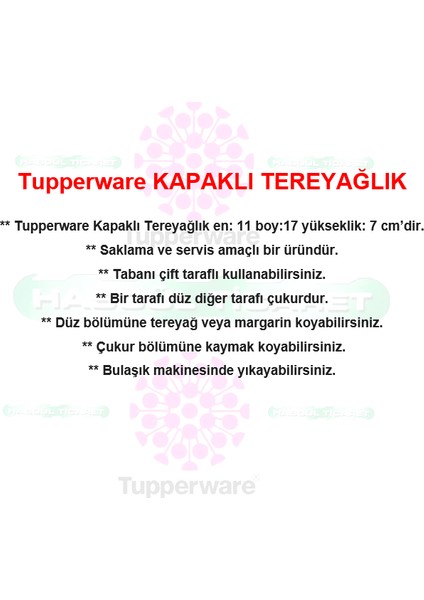 Eko Tereyağlık Kapaklı Tereyağ Margarin Saklama Kabı Hsgl Hsgl