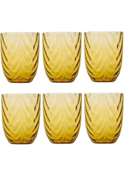 6'lı Su / Meşrubat Bardağı Amber