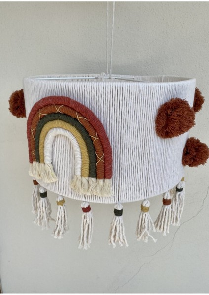 Makrome Gökkuşağı Bebekçocuk Odası Avize-whıte fiyatları