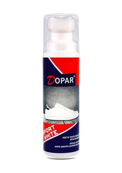 Spor Beyaz Deri ve Kumaş Ayakkabı Boyası 75 Ml. + Silver Ayakkabı Deodorantı Koku Giderici Sprey & Akıllı Bağcık