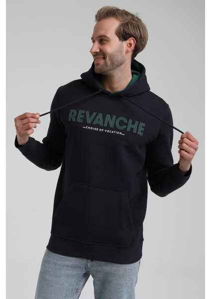 Kapüşonlu Lacivert Slim Fit Sweatshirt 22FWM64031 fırsatları