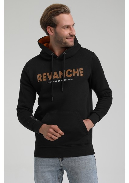 Kapüşonlu Siyah Slim Fit Sweatshirt 22FWM64031 fırsatları