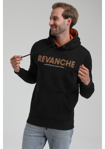 Kapüşonlu Siyah Slim Fit Sweatshirt 22FWM64031 indirimleri