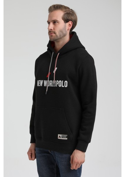 Kapüşonlu Siyah Slim Fit Sweatshirt 22FWM64032 fırsatları