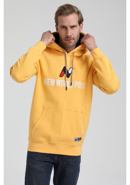 Kapüşonlu Hardal Slim Fit Sweatshirt 22FWM64032 indirimleri