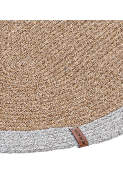 Cesta El Yapımı Pamuklu Natural Gri Jüt Hasır Dekoratif Kilim 9020 modelleri
