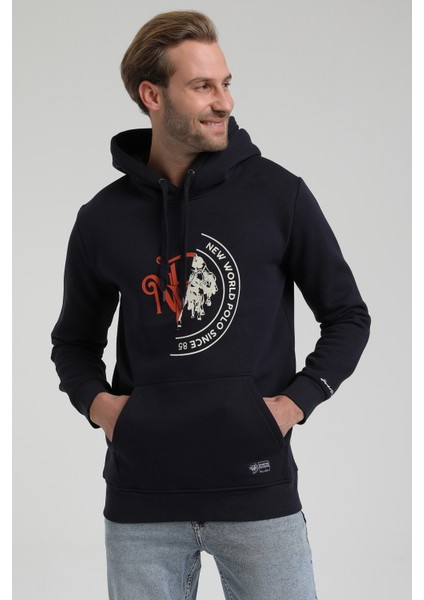 Kapüşonlu Lacivert Slim Fit Sweatshirt 22FWM64030 fiyatları