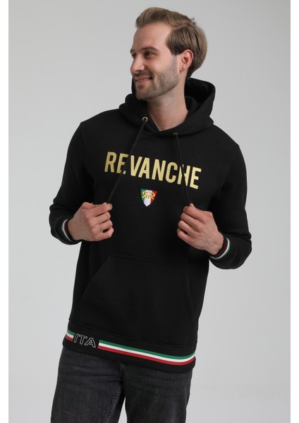 Kapüşonlu Siyah Slim Fit Sweatshirt 22FWM64036 fiyatları