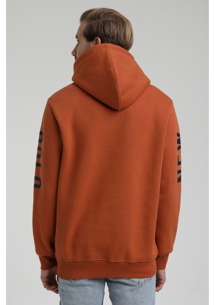 Kapüşonlu Kiremit Slim Fit Sweatshirt 22FWM64035 fırsatları