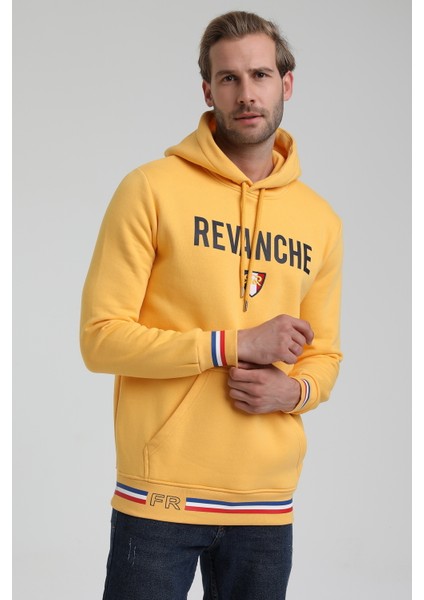 Kapüşonlu Hardal Slim Fit Sweatshirt 22FWM64036 fiyatları