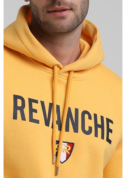 Kapüşonlu Hardal Slim Fit Sweatshirt 22FWM64036 fırsatları