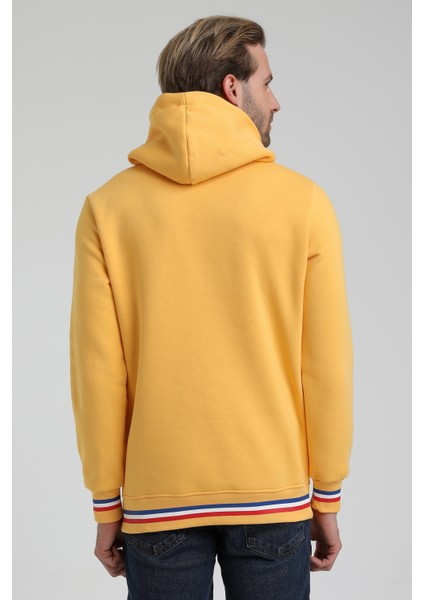 Kapüşonlu Hardal Slim Fit Sweatshirt 22FWM64036 indirimleri