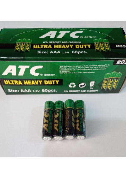 Atc 60'lı Aaa Ince Kumanda Pili