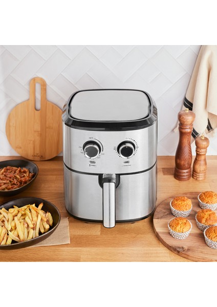 Multifry Inox Double Pan Airfryer  5,5 Litre XL