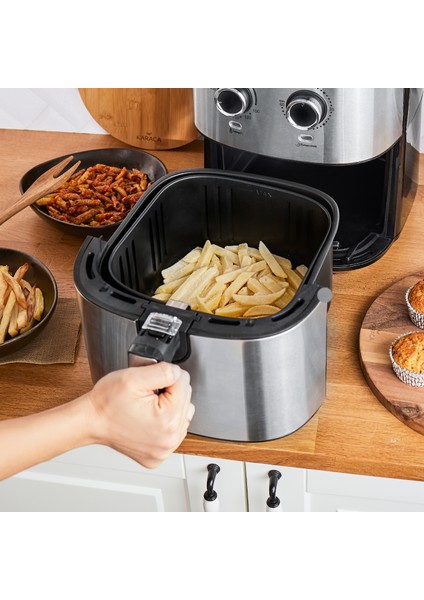 Multifry Inox Double Pan Airfryer  5,5 Litre XL