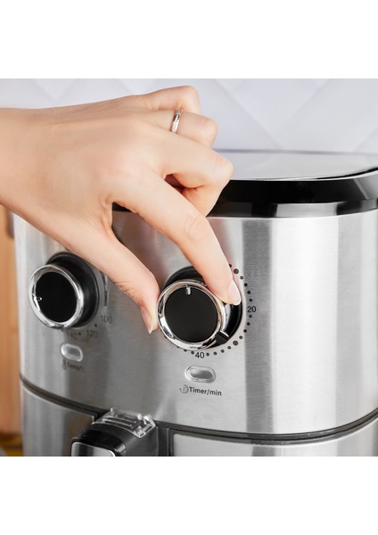 Multifry Inox Double Pan Airfryer  5,5 Litre XL