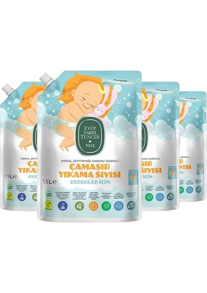 Eyüp Sabri Tuncer Bebek Çamaşır Deterjanı 1500  ml x 4