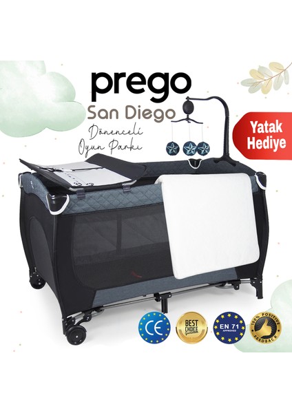 San Diego Plus Oyun Parkı 70*120 cm + Yatak