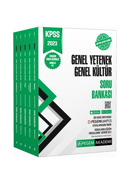 KPSS 2023 Genel Yetenek Genel Kültür Tamamı Çözümlü Modüler Soru Bankası Seti (5 Kitap Takım)