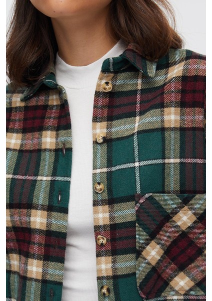 Ekose Tek Cep Kadın Gömlek fiyatları