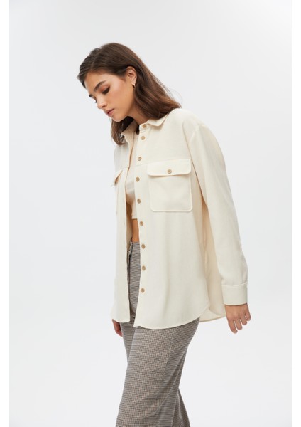 Düğme Detaylı Kadın Gömlek fırsatları