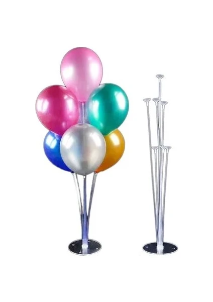 Çıtı Pıtı Store 2 Adet Balon Süsleme Standı 7li Çubuklu Ikili Set Ayaklı Stand