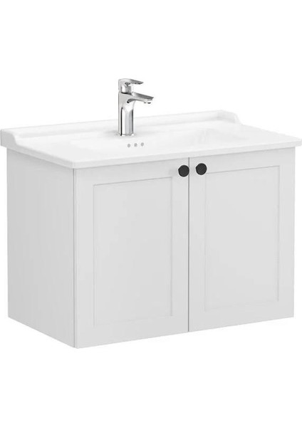 Root Classic 80 cm Açık Gri Kapaklı Banyo Dolabı Alt Modül Lavabo