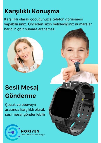 Q19 Sim Kartlı Kameralı Gizli Dinleme Konumlu Arama Yapan Sos Çocuklar İçin Akıllı Çocuk Takip Saati