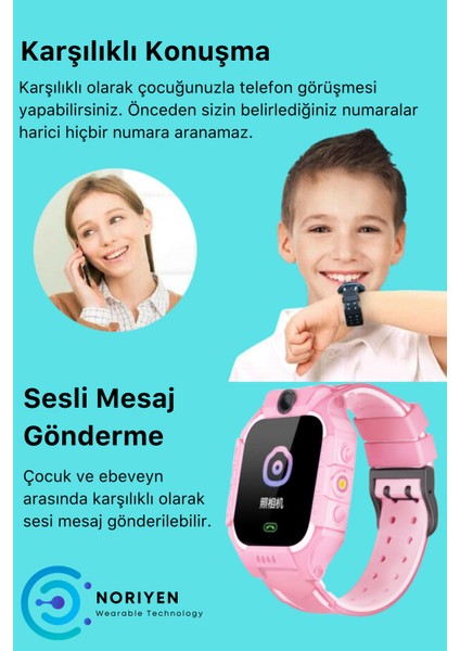 Q19 Sim Kartlı Kameralı Gizli Dinleme Sesli Görüşmeli Sos Kız Çocuklar İçin Akıllı Çocuk Takip Saati