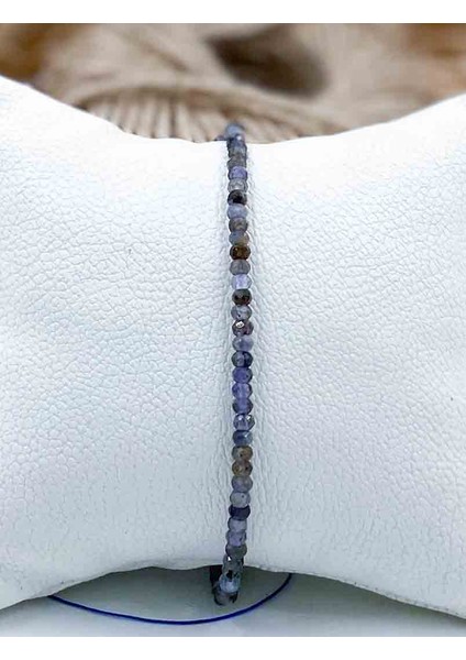 Iyolit Doğal Taş Bileklik 2*3 mm
