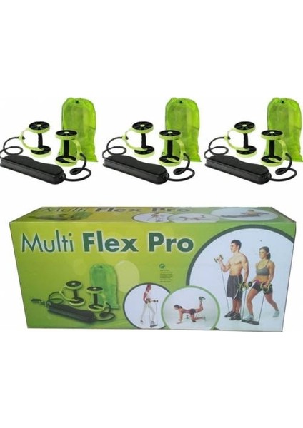 Multiflex Pro Kopmayan Lastikli Spor Aleti Karın Kası ve Şınav Aleti